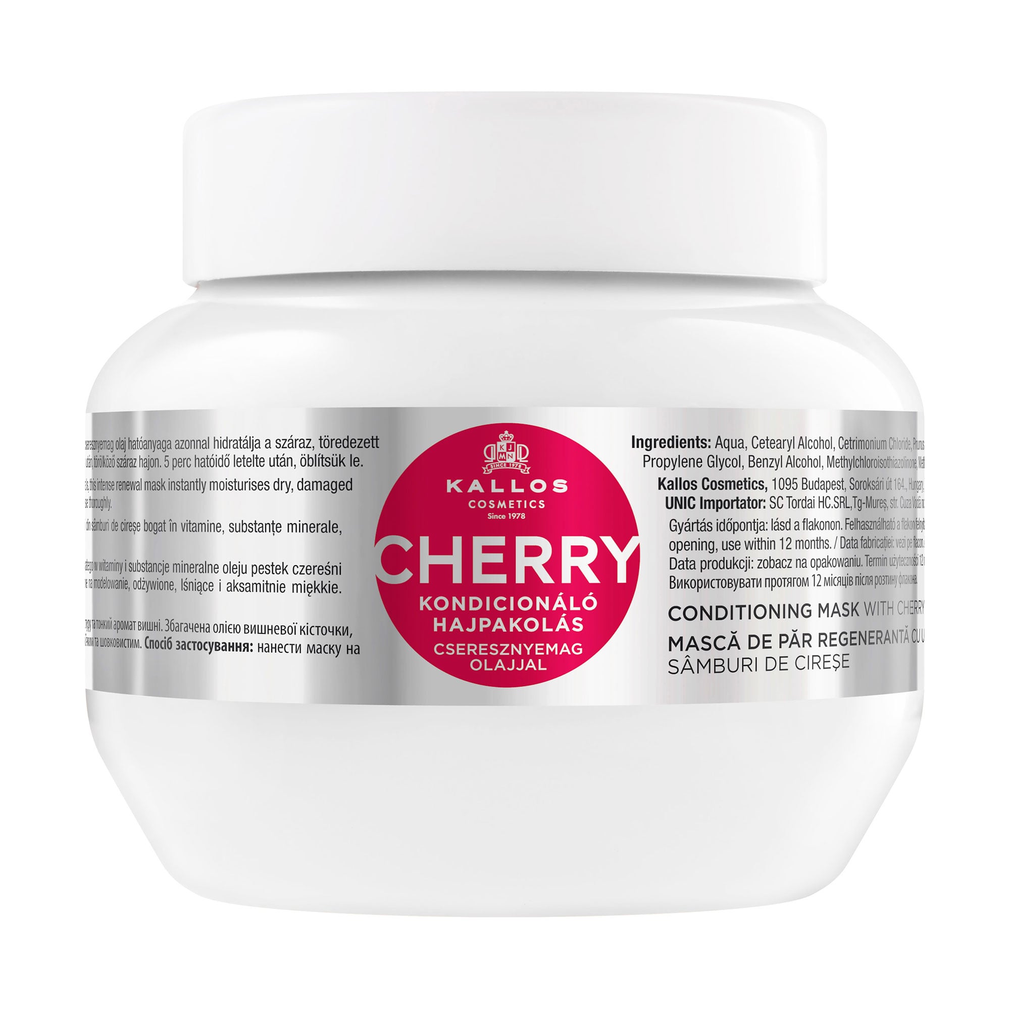 Маска для волосся Kallos Cosmetics Cherry Hair Mask з екстрактом вишні, 275 мл
